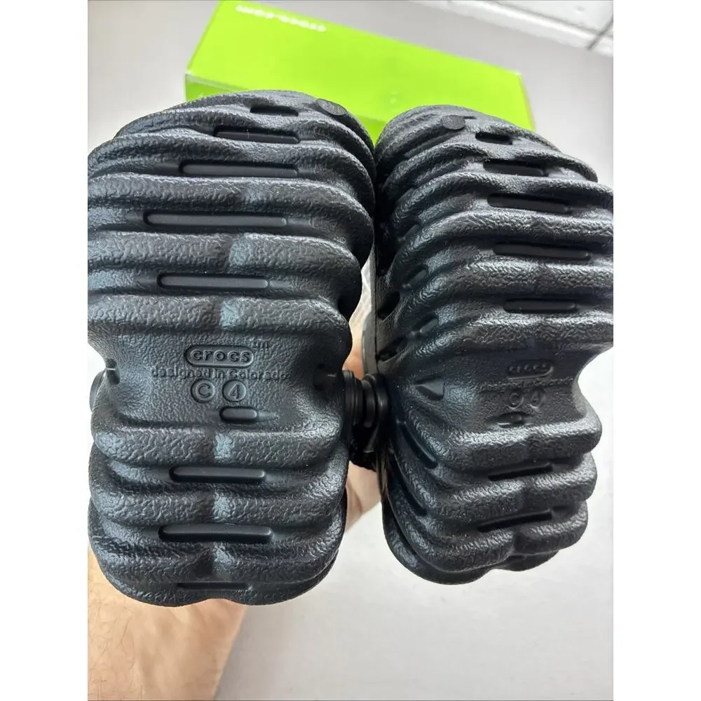 Kids Crocs Echo Clog T Black – 208191-001 C4 4c New With Box